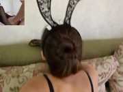 Preview 3 of My master dressed me in a bunny suit and fucked me in the ass.