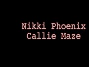 Preview 1 of Lesbians Nikki Phoenix & Callie Maze Eat, Lick & Suck Pussy!
