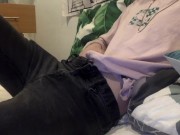 Preview 1 of cute softboy teen cums on cam