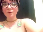 Preview 2 of (Babygirl_goth) Alternative Girl Smoking Naked