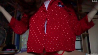 THESE BIG TITS GETS ORGASM OVER AND OVER IN RED PANTIES - DICKFORLILY