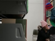 Preview 3 of University of RI Public Library Blowjob!