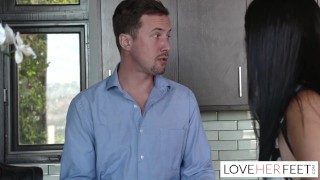 Abby Lee Brazil Loves Feet Fucking Her New Stepbrother