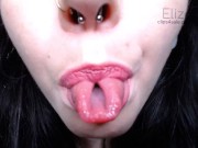 Preview 2 of Sexy Up Close Mouth and Tongue
