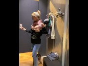 Preview 2 of Secretly fingered my pussy to orgasm in the dressing room