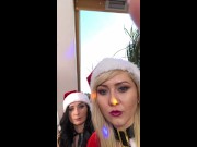 Preview 1 of A VERY HAPPY CHRISTMAS PARTY IN SANTA CLAUS COSTUMES & BIG ASS SURPRISES