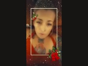 Preview 1 of Christmas Eve Snapchat Pussy play, pissing, ass play, and more