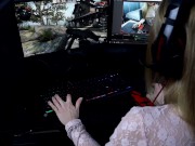 Preview 3 of Russian girl-streamer fucked on the broadcast for CS:GO