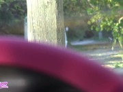 Preview 4 of I masturbate in my car, people around, and squirt outside next to the road