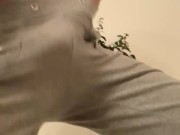 Preview 5 of Wearing Grey Sweatpants while I Jerk off & Cum