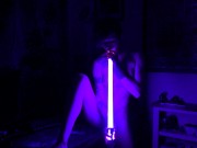Preview 4 of STAR WARS Geek fucks with Master's LIGHTSABER