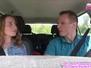 Preview 2 of german hitchhiker teen pick up and outdoor fuck
