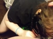 Preview 2 of Shy Redhead gf (bj Slut), giving me my daily head