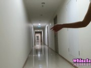 Preview 1 of public sex on walking hallway in hotel