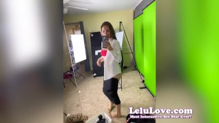 PORN VLOG: Behind the scenes makeup facial masturbation fun - Lelu Love