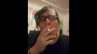 Trashy Transgender Goth Smoking Fetish ~Adorable~