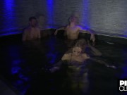 Preview 1 of Malena makes a triangle in the SPA with two strangers