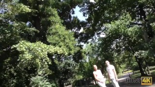 HUNT4K. Smart pickup in the park causes sex with teen