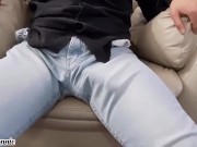 Preview 2 of Cumming in my jeans (moaning)