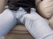 Preview 4 of Cumming in my jeans (moaning)