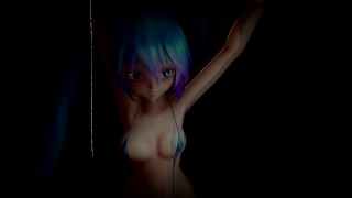 4k Miku Micro bikini FireWorks