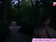 Preview 1 of public threesome sex in berlin with german blonde teen slut mmf