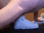 Preview 2 of 4K - Fuck and cum hard inside Nike Airforce 1 Sneaker
