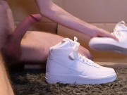 Preview 3 of 4K - Fuck and cum hard inside Nike Airforce 1 Sneaker