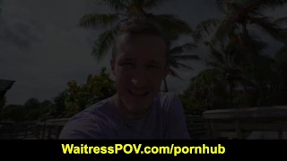 Waitress POV - Havana Bleu - Ditching And Dicking