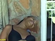 Preview 1 of busty african teen outdoor fucked