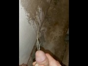 Preview 5 of Arab Male Peeing in closed down factory. عربي يتبول