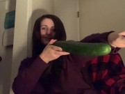Preview 4 of Look at this massive English cucumber!!!! (Super Soft Attempt!)