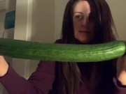 Preview 6 of Look at this massive English cucumber!!!! (Super Soft Attempt!)
