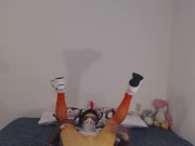 Preview 2 of Femboy in Tracer Cosplay Teases & Fills Her Holes With a Dragon Dick