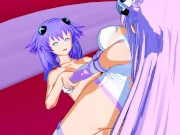 Preview 2 of Hyperdimension Neptunia - Futanari Purple Heart Creampies Purple Sister