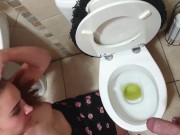 Preview 6 of Chubby teen loves taking daddy for a piss