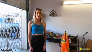 Roadside - Blonde Tattoo Babe Banged By Her Car Mechanic