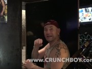 Preview 2 of the french pornstar Enzo RIMENEZ fucked raw by KOLDO GORAN in locker room