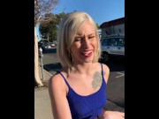 Preview 1 of Blonde Teen Kiara Cole Public Sex after Break-in POV