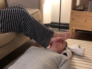 Preview 3 of Girlfriend makes me smell her feet after shopping in her smelly shoes