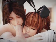 Preview 5 of Mai and Kasumi Shared Blowjob Dead or Alive
