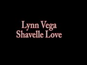 Preview 1 of Girl Girl Mania - Shavelle Love & Lynn Vega Dildo Bang & Cum