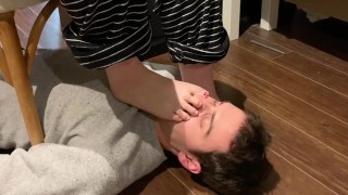 Sniffing my girlfriend’s sweaty toes