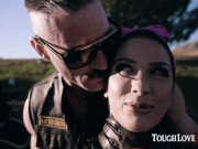 Preview 2 of TOUGHLOVEX Big tit beauty Katrina Jade fucked outdoors