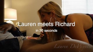 Lauren DeWynter meets Richard Mann in 30 seconds
