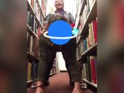 Preview 4 of College Public Library Lesbian Strapon