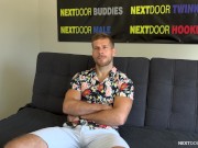 Preview 1 of NextDoorCasting - Straight Guy's First Gay Blowjob & Anal