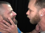 Preview 2 of Two Hairy Cocksukers Going At It