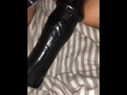 Preview 4 of Cuckold Husband prepare Milf with XL Dildo for XL user stranger