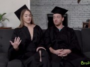 Preview 4 of "If You Graduate I Will Let You Fuck Me" Stepsis Rides Me On Graduation Day